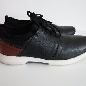 Johnston & Murphy Shoes Mens Size 11 Black Leather XC4 Oxford Waterproof Sneaker